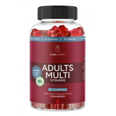 Adults Multivitamins Jordgubb 90 st Gummies