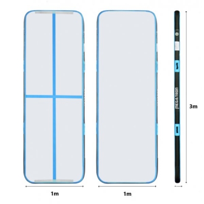 AirTrack Luftvoltbana Smidig montering och foervaring 3x1m Bla