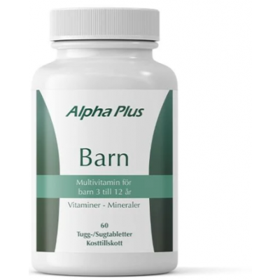 Barn Multivitamin 60 tabletter Alpha Plus