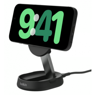 Belkin BoostCharge Pro Laddstaell med Qi2 15 W Svart