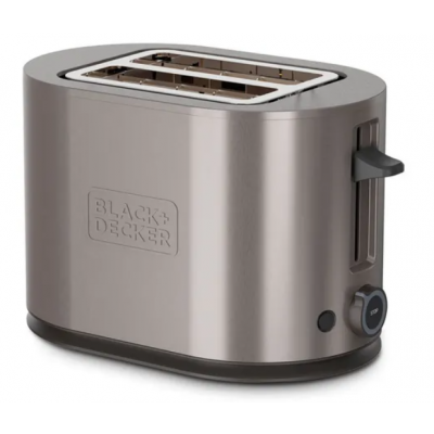 Black Decker Broedrost Black+Decker 2 Fack Rostfritt 900W Stal