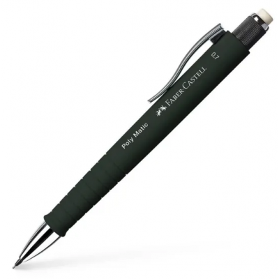 Faber Castell Poly Matic Svart Svart B 07 mm Triangulaer Vridbar utat