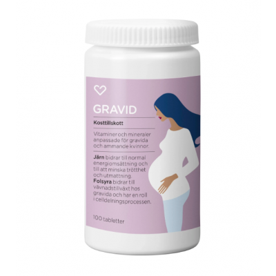 Hjaertats Multivitamin Gravid Tablett 100st