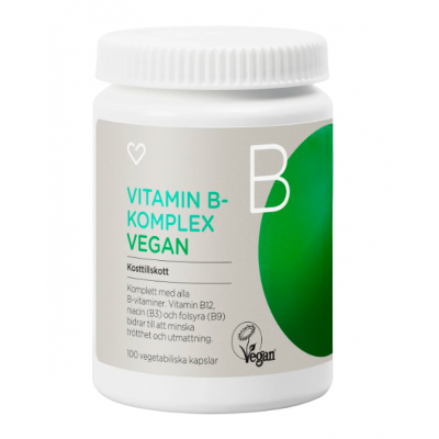 Hjaertats Vitamin B komplex Vegan Kapsel 100 st