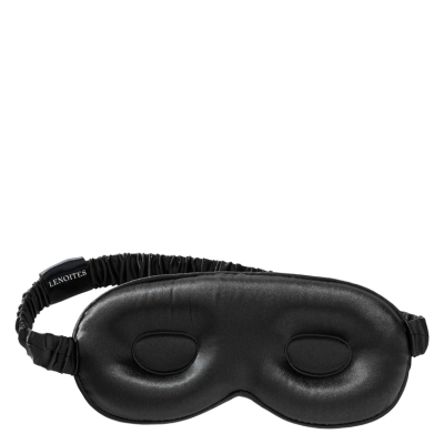 Lenoites Mulberry Silk Contour Sleep Mask Black 1pcs