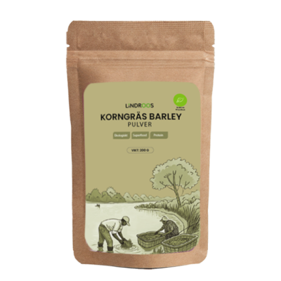 Lindroos Korngraespulver Barley Ekologiskt 200 g