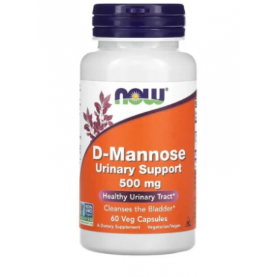 NOW Foods D Mannos 500 mg 60 vegetabiliska kapslar