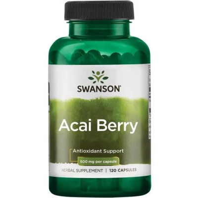 Swanson Acai Berry 500 mg 120 kapslar