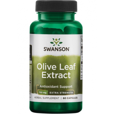 Swanson Olivbladsextrakt Superstyrka 750 mg 60 kapslar
