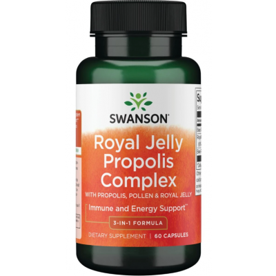Swanson Royal Jelly Propolis komplex 60 kapslar