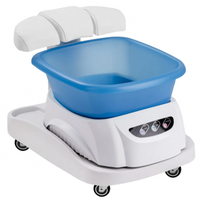 Swehealth Fotbad med massage och vit vagn