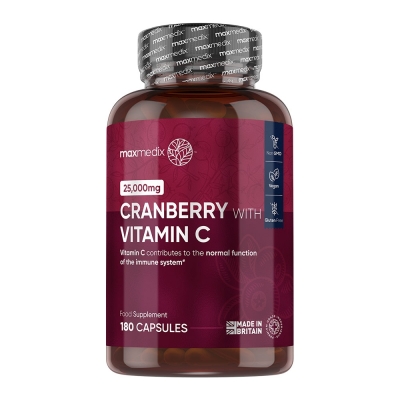 cranberry with vitamin c caps uk front