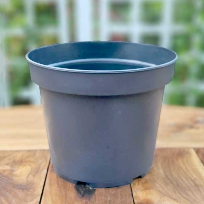 rund plastkruka 5 liter gra wh