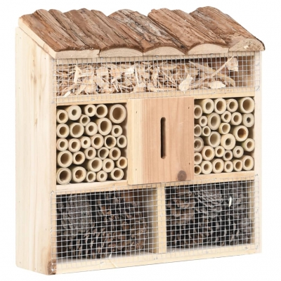 vidaXL Insektshotell 30x10x30 grantrae
