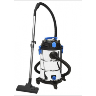 vidaXL Vat och torrdammsugare 1200 W 30 L silver