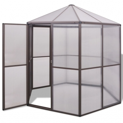 vidaxl vaexthus aluminium