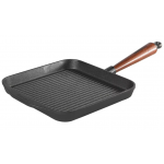 Skeppshult Grillpanna Gjutjaern Fyrkantig 25cm x25cm Traehandtag