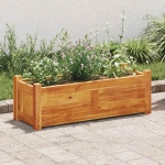 vidaXL Blomlada upphoejd akaciatrae 76x276x25 cm