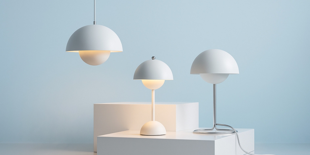 Testvinnarna från testet av Flowerpot lampa