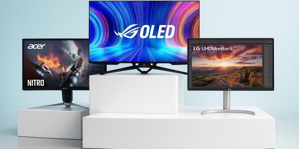 Testvinnarna från testet av Gamingskärm 4k