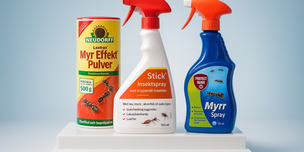 Testvinnarna från testet av Myrmedel utomhus