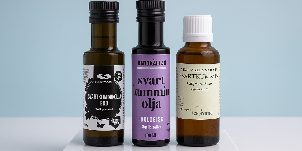 Testvinnarna från testet av Svartkumminolja