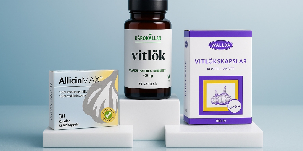 Testvinnarna från testet av Vitlökskapslar