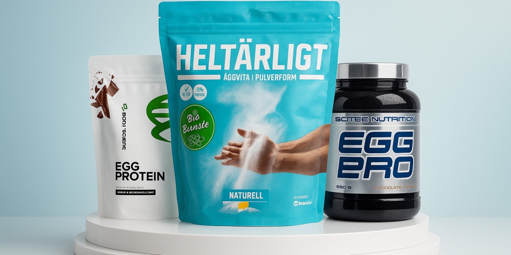 Testvinnarna från testet av Äggproteinpulver