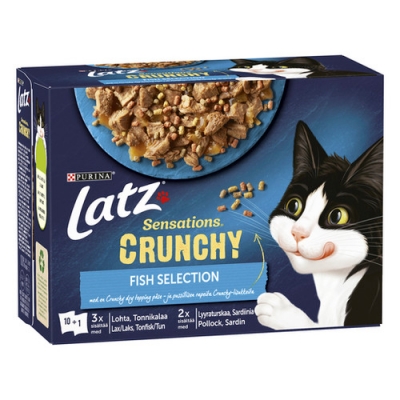 Sensations Crunchy Fish Selection Våtfoder  I Gelé till Katt