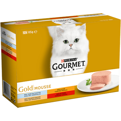  Våtfoder Mousse för katt 12-pack