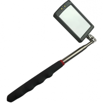 BATO Teleskopspegel med ljus fyrkant 52x83mm.