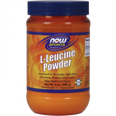 NOW L Leucin pulver storlek