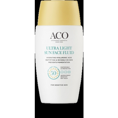 ACO Sun Light Face Fluid SPF 50+, 40 ml