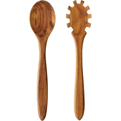 Aida RAW salladsbestick Teak 2 delar