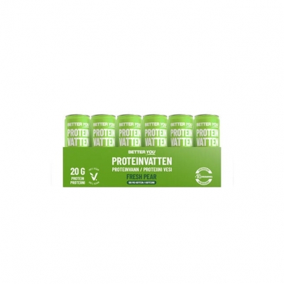 Better You 24 x Proteinvatten 330 ml Koffein Päron