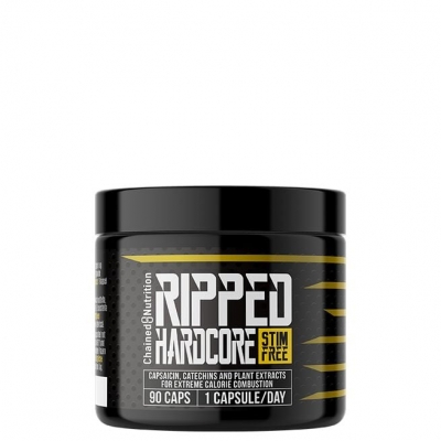 Chained Nutrition Ripped Hardcore Stimfree Fettförbrännare 90 Kapslar