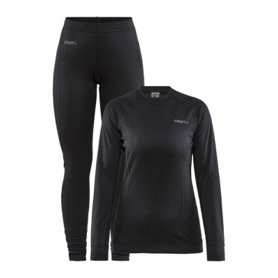 Craft Womens Core Dry Baselayer Set Black