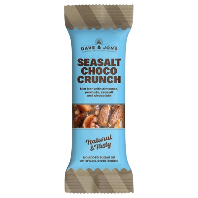 Dave & Jon's Nötbar Havssalt/Choklad 35 g
