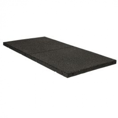 Gymgolv / Lyftgolv Premium 30mm - 100x50cm Gummi Svart