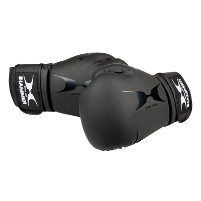 Hammer Boxing Boxing Boxing Gloves, Pu, Black, Boxnings- & Thaihandskar
