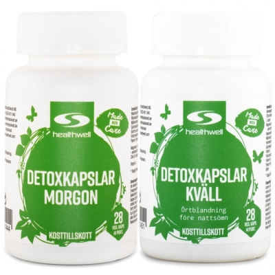 Healthwell Detoxkapslar Morgon & Kväll
