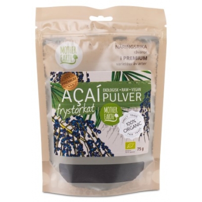 Mother Earth Frystorkat Acaipulver EKO & RAW