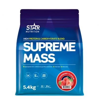 Star Nutrition Supreme Mass Gainer 5400 g                                                                     Jordgubb
