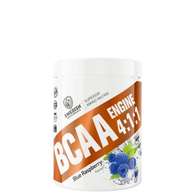 Swedish Supplements BCAA Engine 4:1:1 BCAA Pulver 400 g                                                                     Blue Raspberry