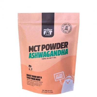 The Friendly Fat Company C8 MCT-pulver Ashwagandha 260 g