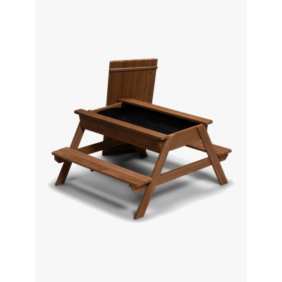 Woodlii Picknickbord med sandlådeöverdrag