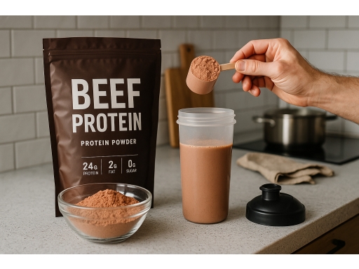 Användning Biffproteinpulver