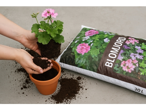 Användning Blomjord