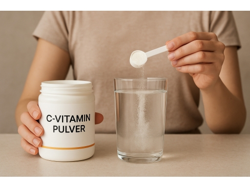 Användning C Vitamin Pulver