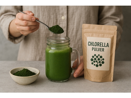 Användning Chlorellapulver